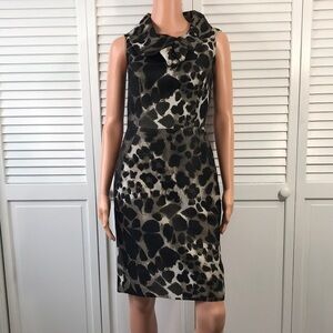 ECCOCI Leopard Print Sleeveless Sheath Dress Size 0